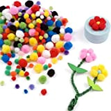 Baker Ross Pom-Pom Colorati Piccoli confezione risparmio (confezione da 5)- Ideale per progetti artistici per bambini, Natale regali, ricordi e ...