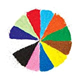 Baker Ross Sacchetti di Sabbia Brillante in 12 Colori (Confezione da 12 sacchettini) per Decorare e Personalizzare Bigliettini, Creazioni Fai ...