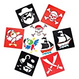 Baker Ross Stencil con pirati (confezione da 6) per creazioni fai da te e decorazioni per bambini