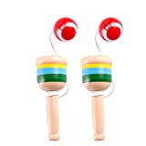 Balacoo 2pcs Wood Catch Ball Game Cup And Ball Game Ball Catching Toys Hand Eye Coordination Educational Toys for Kids ...