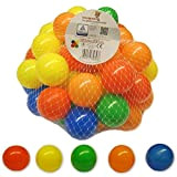 bällebad24 - Set di 50 Palline Colorate in plastica, 5,5 cm, per Piscina, Senza plastificanti pericolosi, 5 Colori Assortiti (Certificazione ...