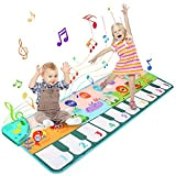 Ballery Tappeto Musicale per Bambini, Tappeto Pianoforte Musicale, Tastiera Tappeto Musicale Tappetino da Ballo per Musica 8 Suoni, Piano Mat ...