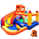 Ballsea Castello gonfiabile con soffiatore, per bambini da 3 a 10 anni, Castello gonfiabile per bambini per uso interno ed ...