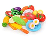 Bambini verdure da frutto gioca cucina cibo finta tagliare il set di giochi educativi del giocattolo alimentare con tagliere per ...