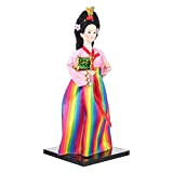 Bambola Tradizionale Coreana Hanbok Sooryun Bambole Chorong Bambole Orientale Statue Statue Coltura Asiatica Modelli da Collezione da Scrivania Ornament