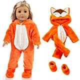Bambole American Girl Animal Tuta Imposta Doll Clothes con le Scarpe Kit Regalo Bambole Decor vestiti 1Set (18inch) -Non Includere ...