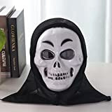 BAMBW Halloween Horror Mask Party Masquerade Grimace Pullover Mask Skull Ghost Mask(Color:D)