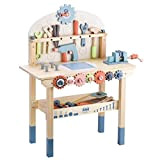 Banco degli attrezzi per bambini Banco da lavoro giocattolo in legno Banco da costruzione giocattolo in legno per bambini 3 ...