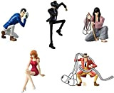BANDAI Lupin Set Completo 5 Figure Collezione Desktop Collection Part 1 Gashapon Japan