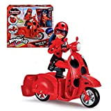BANDAI - Miraculous - Scooter Miraculous Switch'n go + bambola articolata Ladybug Lucky Charm 26 cm - P50668, Multicolore