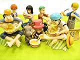 Bandai One Piece Set 7 Figure Collezione 7cm - Diorama World Part 4 - Gashapon