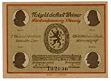 Banknoten 25 Pfennig Notgeld (denaro di emergenza) della città Weimar, 1921, No. 102090, Herder-(Stadt-) Kirche (chiesa)