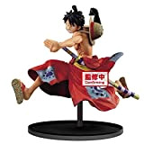 Banpresto Battle Record Collection Monkey d Ruffy Figure Statue Idea Regalo Multicolore One Piece Rubber
