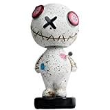 Baogao Bobble Head Toys - Bambola Voodoo Bobblehead Figura - Ornamenti in resina per bambole maledizione Decorazioni per cruscotto auto