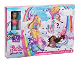 Barbie- ​Calendario dell'Avvento di Barbie Dreamtopia con Bambola Bionda, Vestiti da Favola, 3 Tre Cuccioli e Tanti Accessori, Giocattolo per ...