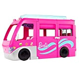 Barbie Camper dei Sogni - Veicolo con Scivolo e Piscina - 2 Cuccioli - 7 Aree Gioco - Alto 76 ...