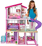 Barbie Casa dei Sogni, Casa a 3 Piani con 8 Stanze, Ascensore e Piscina con Scivolo, Oltre 60 Accessori, Regalo ...