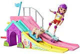 Barbie FBM99 Rampa per Skateboard,Con Chelsea e Cucciolo Acrobata, Multicolore