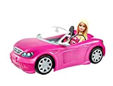 Barbie Macchina Cabrio Rosa, Bambola Inclusa, con Dettagli Realistici, Giocattolo per Bambini 3 + anni, DJR55, Esclusivo Amazon