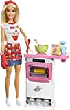 Barbie Playset Pasticceria con Bambola Bionda, Forno e Tanti Accessori per Cucinare, Giocattolo per Bambini 3+Anni,FHP57, Esclusivo Amazon