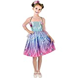 Barbie Principessa Primavera Costume Originale Bambina (Taglia 8-10 Anni), Colore Azzurro/Viola/Rosa, 11666.8-10
