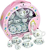 Barbo Toys- Barba Toys-Set da tè in Porcellana, 13 Pezzi, Multicolore, Barbo Toys6181