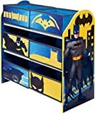Batman Mobile con contenitori per la cameretta a 6 Scomparti, Blu, 60cm (H) x 63.5cm (W) x 30cm (D)