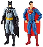 Batman vs Superman DLN32 - Personaggi Giocattolo, 12", Multicolore, Confezione da 2 Pezzi