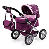 Bayer Design- Carrozzina per Bambole, Colore Purple/Pink, 46 cm, 13037AA