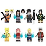 baystarxu Minifigure della Serie Naruto Haku Giocattoli Educativi per Bambini di 3 Anni con 8 Minifigure, per Minifigure da Collezione ...