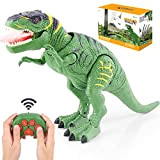 BAZOVE Giocattolo di dinosauro radiocomandato a distanza luminoso, giocattolo elettrico con luci a LED, occhi e ruggito, funzione di proiezione, ...