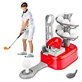 Baztoy - Mini set da golf con 15 palline, 2 teste di Club Golf per attività all’aperto, per bambini, sport, ...