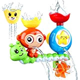 BBLIKE Giochi Bagnetto, Carina scimmia Giochi per Bagnetto bambini bagno Ventose Giocattolo, giocattolo per la doccia dell'acqua per bambini con ...