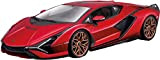 Bburago- 1:24 Lamborghini SIAN FKP 37 Rosso, Design e Colori Assortiti, B18-21099R