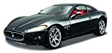Bburago 18-22107 - Maserati Gran Turismo Modellino 2008, Scala 1:24, Colori Assortiti: Argento/Nero
