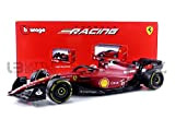 Bburago - Bburago, 1/18 Ferrari-2022 Formula 1, con casco n. Leclerc, FA 2022, auto in miniatura per bambino, riproduzione in ...