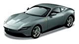 Bburago Ferrari Roma: modello auto in scala 1:24, serie Ferrari Race & Play, porte mobili, argento (18-26029S)