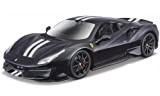 Bburago Race & Play 18-26026 Compatibile con Ferrari 488 Pista, Blu Scuro / Argento, 2018, 1:24, Modello prefinito