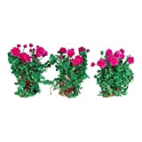Bddalpke 1 scatola realistica in miniatura fiore grappolo di fiori modello layout sabbia per ferrovia paesaggio treno paesaggio diorami layout ...