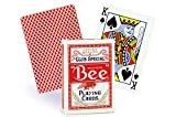 Bee No.92 - Mazzo di carte da gioco singolo, di tipo standard, con retro di colore rosso
