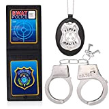 Beelittle Manette della Polizia Distintivo della Polizia Set di Giochi di Ruolo per Detective SWAT FBI Halloween e Costume di ...