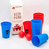 Beer Pong maledetto con pegno, bicchieri infrangibili, gioco di sera, gioco alcolico , gioco birra pong con 12 tazze e ...