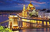 Bella Vista Notturna Di Budapest Budapest Puzzle In Legno Per Adulti 1000 Grande Gioco Di Puzzle Decorazioni Da Parete Per ...