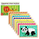 BelleStyle Puzzle Bambini, Giochi Bambini 1 2 3 4 Anno Montessori Animali Puzzle Set in Cartone Giocattoli Educativi per Bambino ...