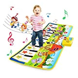 BelleStyle Tappeto Musicale Bambini, Piano Mat Tappeto Danza con 8 Strumenti 10 Tasti di Tastiera Pianoforte Musicale Tocco Mat Educativo ...