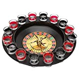 Bere Roulette Set Gioco, Partito Bere Spin Shot con 2 Palline e 16 Bicchieri Casino Colpo Roulette Spinning per Adulti ...