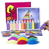 Berry President 12 confezioni di carte da pittura con sabbia Art Kids Coloring Kit fai da te con 12 bottiglie ...