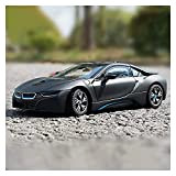 Berrysun Diecast Model Car 1:24 per BMW I8 Concept Car Super Esecuzione Statica Modello in Lega Auto (Color : Black)