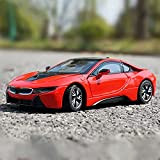 Berrysun Scala 1:24 per BMW I8 Concept Car Diecast Modello in Lega Giocattoli Bambini Modello di Auto (Color : Red)