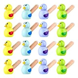 BESPORTBLE 15 fischietto in legno per uccelli, giocattolo educativo per bambini (colore casuale)